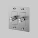 2G 100-120 Steel Dimmer Switch, LED