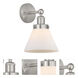 Cone 1 Light 7.75 inch Brushed Satin Nickel Sconce Wall Light