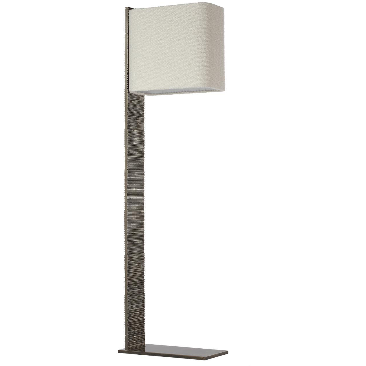 Anne-Marie Barton Fumar 54.75 inch 8.00 watt Ridged Graphite Statement Floor Lamp Portable Light