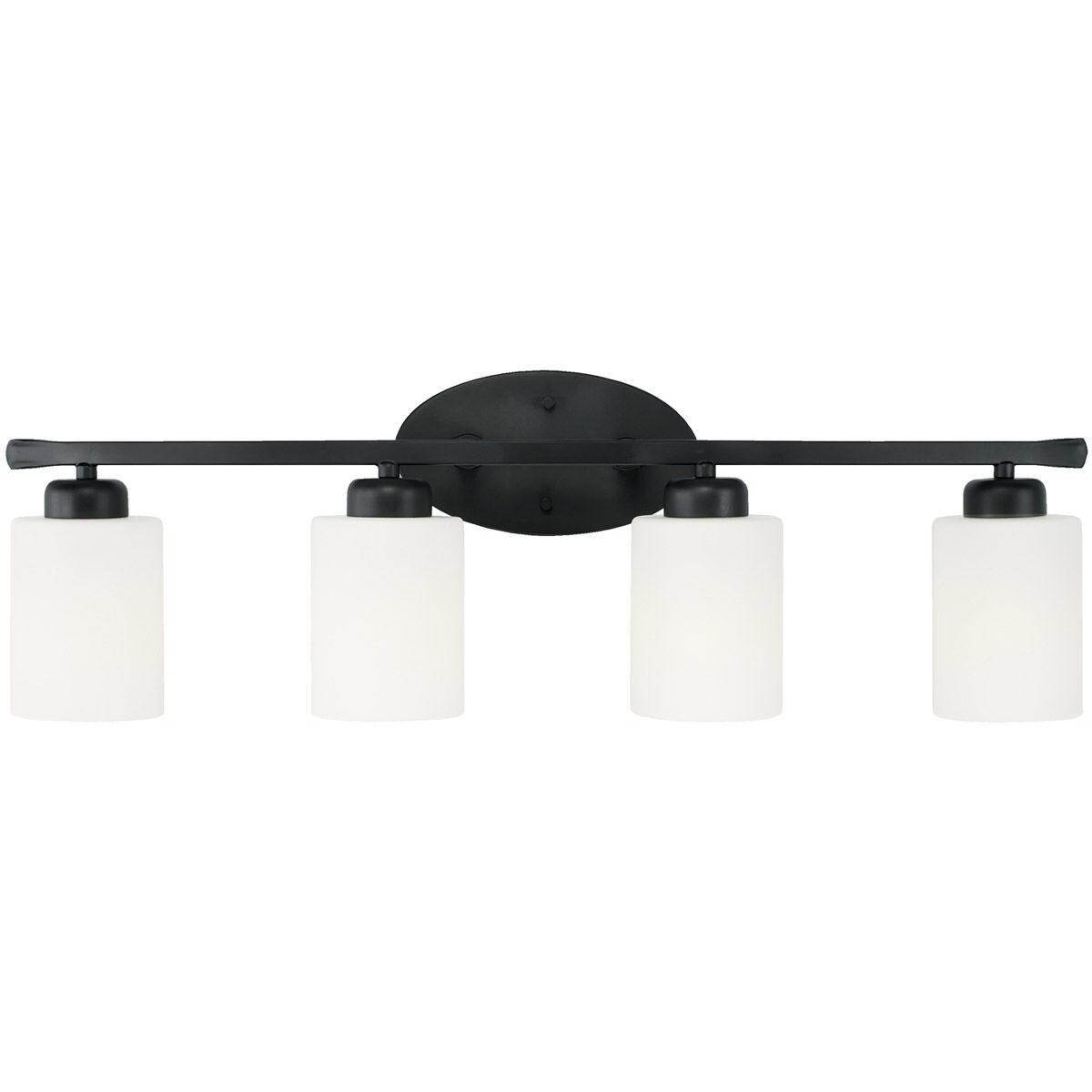Dixon 4 Light 29 inch Matte Black Vanity Light Wall Light