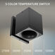 Zoron LED 4.75 inch Arc Black Outdoor Wall Lighting