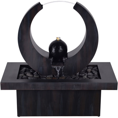 Circlet Rusty Gray Floor Fountain