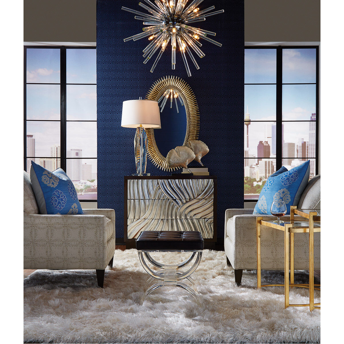 Wildwood 46 X 28 inch Antique Silver Leaf Wall Mirror