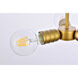 Reyes 3 Light 7.5 inch Brass Pendant Ceiling Light