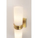Natalie 2 Light 4 inch Aged Brass Wall Sconce Wall Light