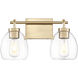 Dawes 2 Light 16.00 inch Bathroom Vanity Light
