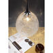 Vibe 1 Light 5.5 inch Matte Chrome Pendant Ceiling Light in Glacier Glass