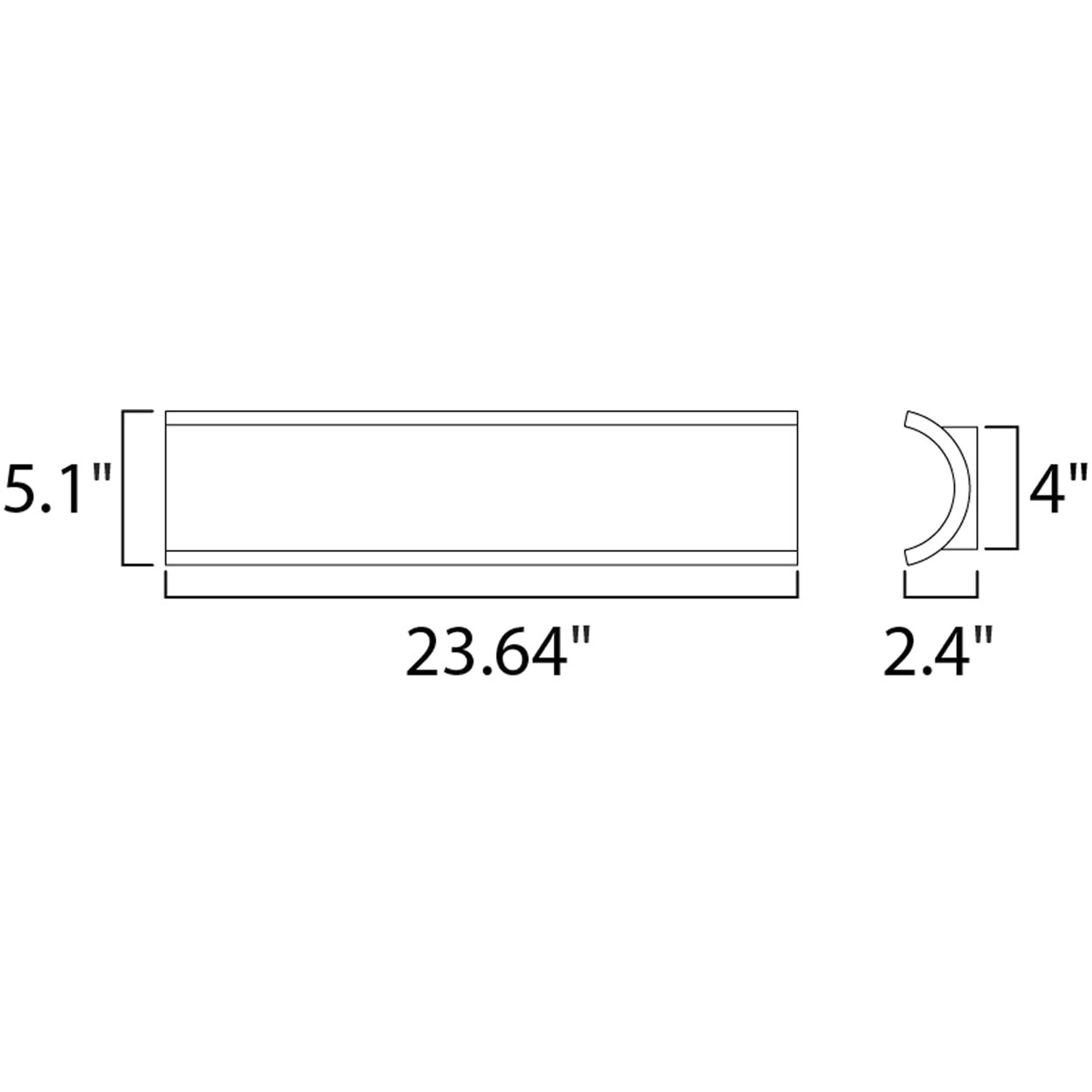 Alumilux Diverge LED 5.1 inch White Outdoor Wall Mount