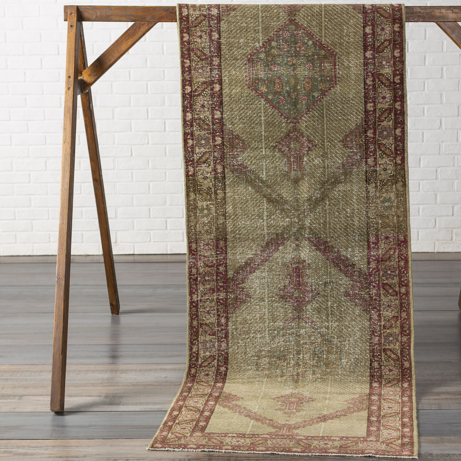 Antique One of a Kind 151 X 35 inch Rug, Runner