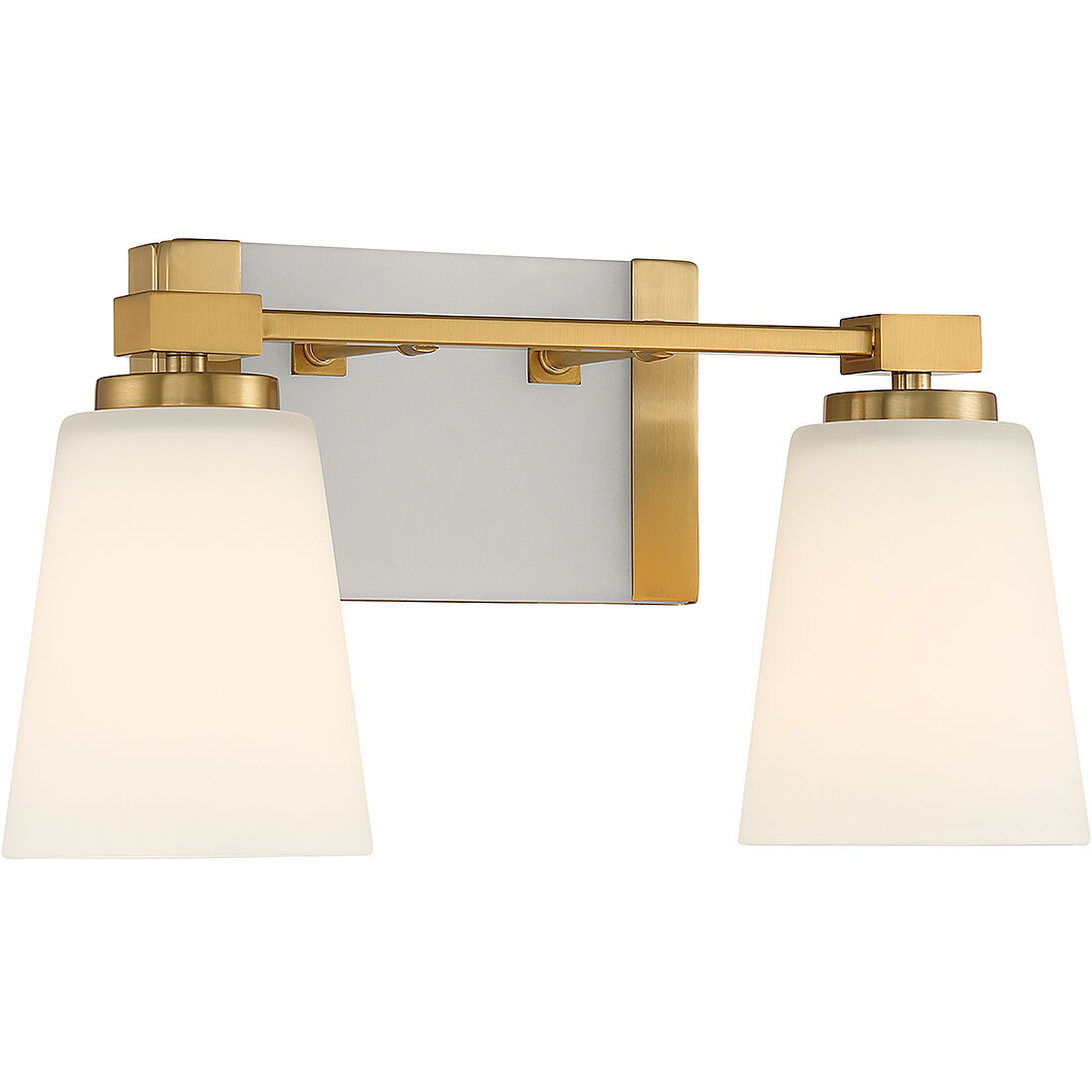 Darby 2 Light 15.25 inch Warm Brass Bathroom Vanity Light Wall Light