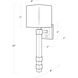 Metro 1 Light 6 inch Polished Nickel Wall Sconce Wall Light