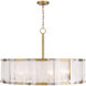 Veil 10 Light 36 inch Legacy Brass Pendant Ceiling Light