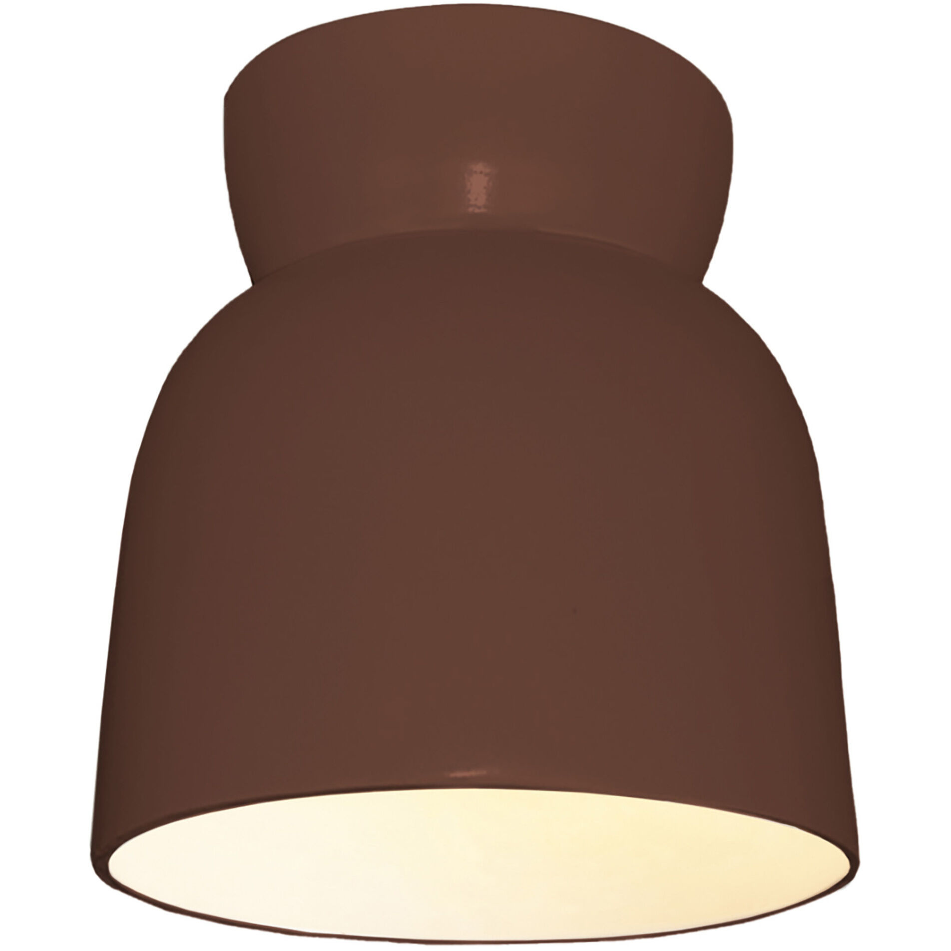 Radiance Collection 1 Light 7.5 inch Canyon Clay Flush Mount Ceiling Light