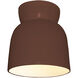 Radiance Collection 1 Light 7.5 inch Canyon Clay Flush Mount Ceiling Light