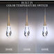 Beyond Hibiscus LED 5.5 inch Aged Brass Multi-Light Pendant Ceiling Light, Linear Canopy