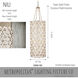 Niu 12 Light 20 inch Coconut Shell Gold / Coconut Shell White Foyer Ceiling Light