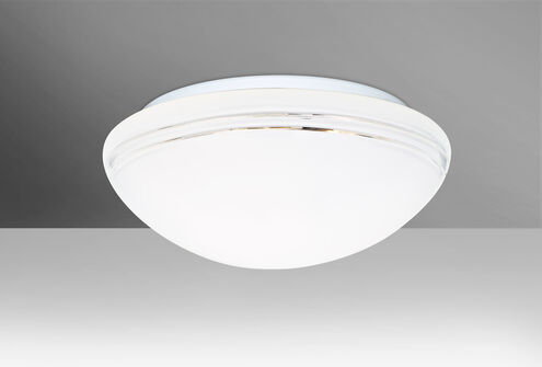 Bobbi 12 2 Light 12 inch Flush Mount Ceiling Light in Incandescent, Opal Cut Glass