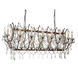 Phraya 24 Light 17 inch Light Brown Up Chandelier Ceiling Light