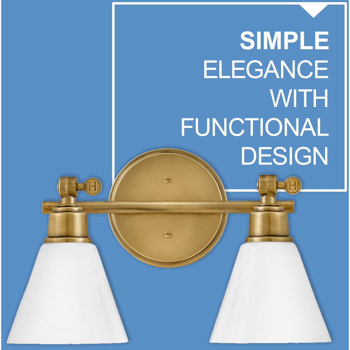 Arti 2 Light 16 inch Heritage Brass Vanity Light Wall Light