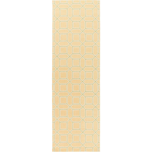 Lucka 96 X 30 inch Bright Yellow, Lime, Cream Rug