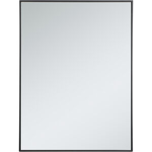 Monet 40 X 30 inch Black Wall Mirror
