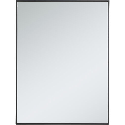 Monet 40 X 30 inch Black Wall Mirror