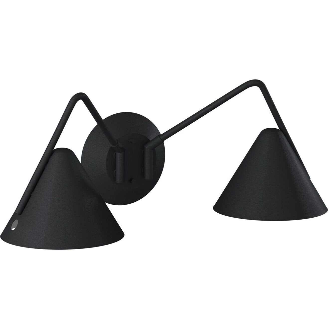 Zag Wall Sconce Wall Light in Textured Matte Black