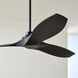 Collins 60 inch Midnight Black Indoor/Outdoor Smart Ceiling Fan, Coastal