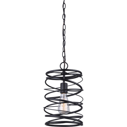 Madison 1 Light 8 inch Black Pendant Ceiling Light