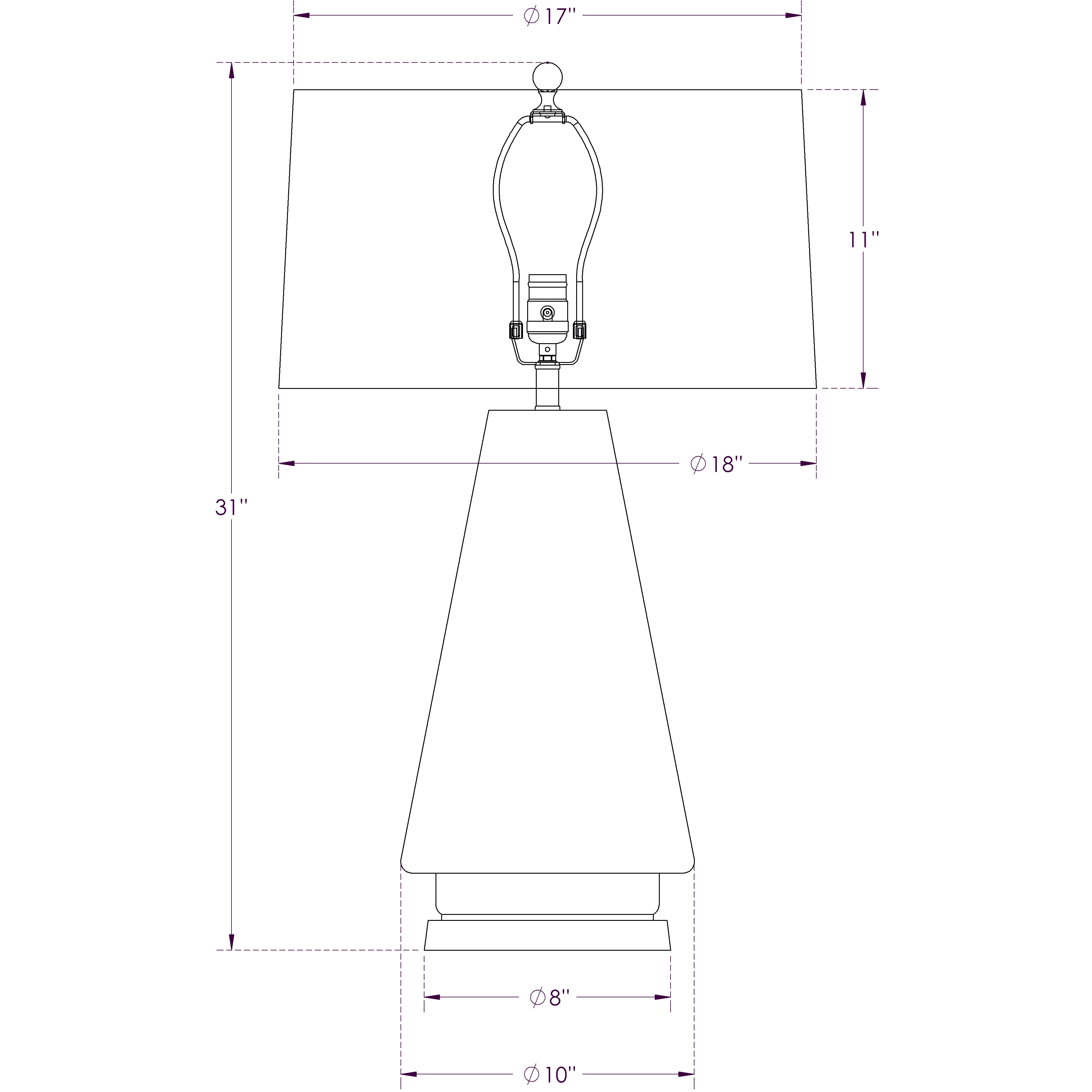 Bronte 31 inch 150.00 watt Dark Champagne Metallic Table Lamp Portable Light