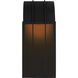 Veronica LED 14.63 inch Textured Black Outdoor Wall Lantern