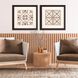 Geometrics Collection Brown Framed Art