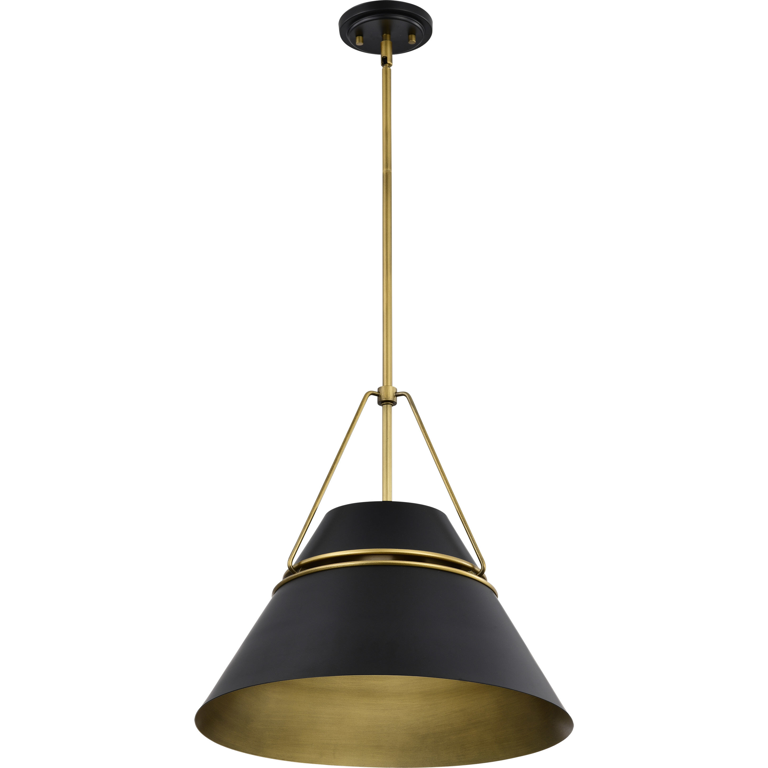 Adina 3 Light 18 inch Matte Black Pendant Ceiling Light