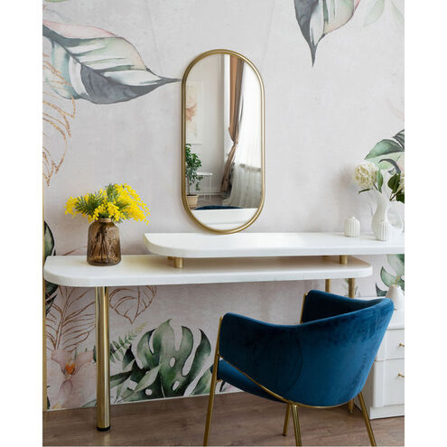 Lyra 27 X 12 inch Matte Black Décor Mirror