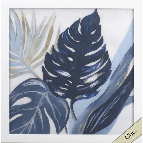 Blue Palms 27 X 27 inch Non-Glass Framed Art