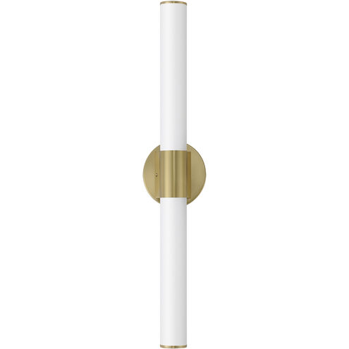 Tubo LED 30 inch Natural Aged Brass Bath Vanity Light Wall Light