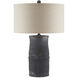 Croft 30 inch 150 watt Charcoal Table Lamp Portable Light, Barry Goralnick Collection