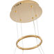 Canada LED 25 inch Gold LED Chandelier Ceiling Light
