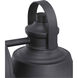 Weldon 1 Light 9 inch Textured Black Outdoor Wall Lantern, Small