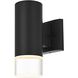 Jase 1 Light 9 inch Black Outdoor Wall Sconce