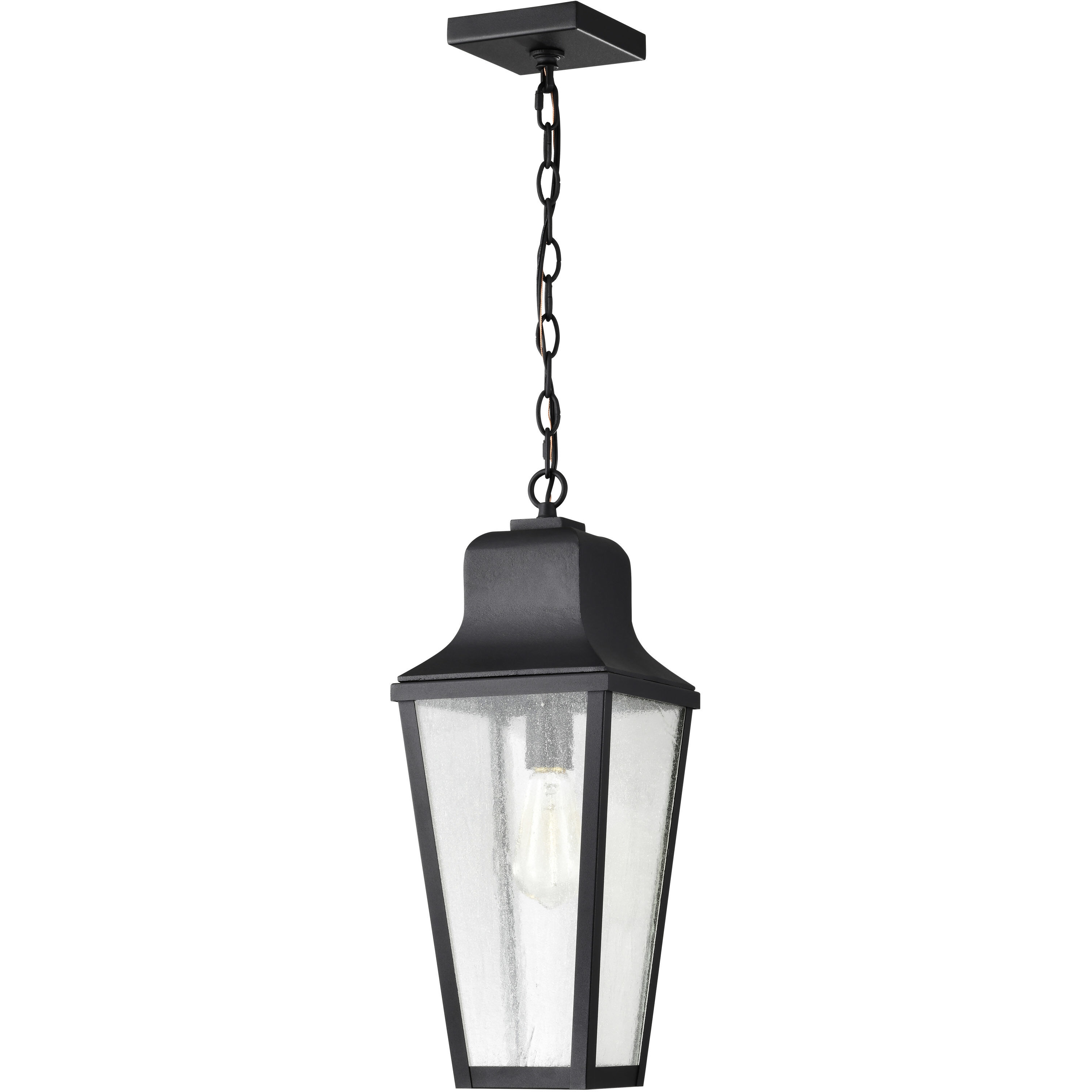 Lawrence 1 Light 7.63 inch Matte Black Outdoor Hanging Light
