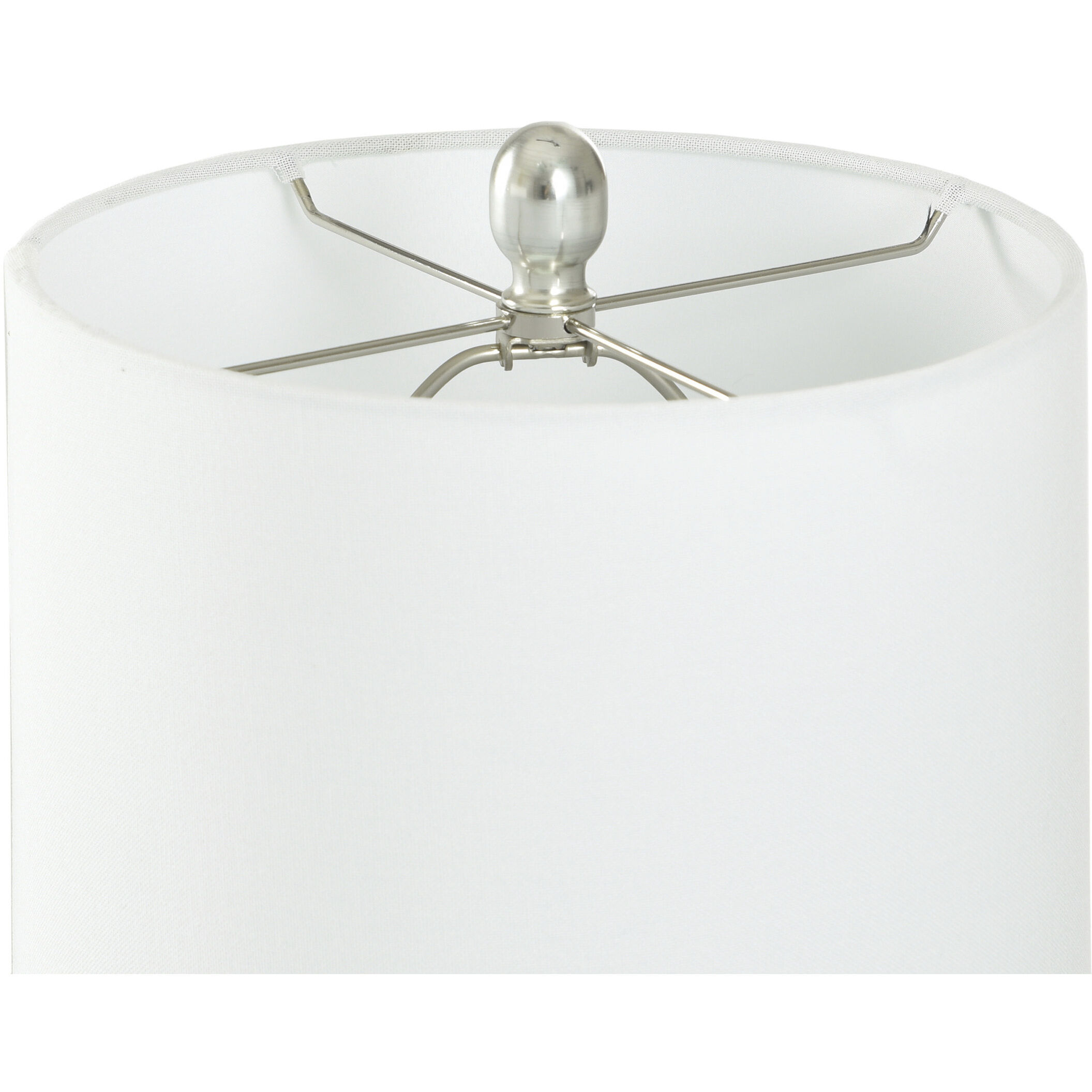 Prism Pearl 19 inch 60.00 watt Gloss White with Iridescent Pearl Glaze and Brussels White Table Lamp Portable Light