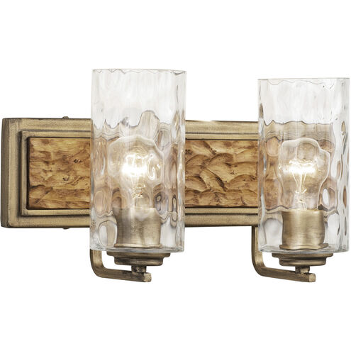 Hammer Time 2 Light 17 inch Havana Gold/Cinnamon Bath Vanity Wall Light