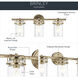 Brinley 3 Light 24 inch Champagne Bronze Bath Vanity Light Wall Light