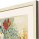 Flower Melange Green and Blue and Red and Yellow Framed Art