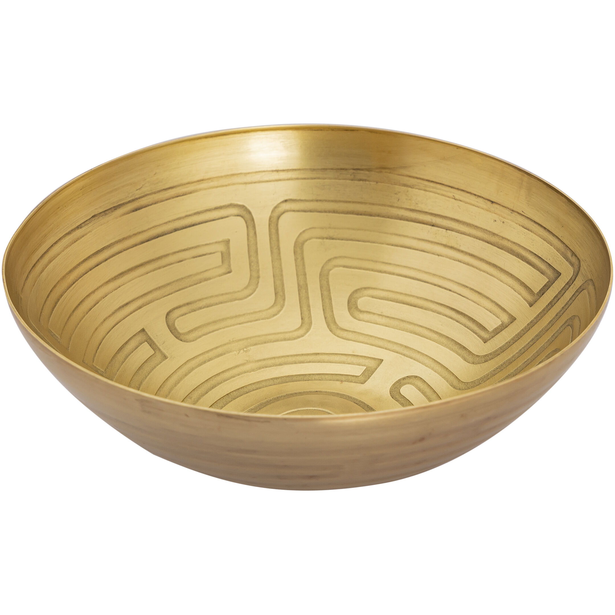 Maze 13 X 3.25 inch Bowl in Antique Brass, Set of 3