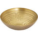 Maze 13 X 3.25 inch Bowl in Antique Brass, Set of 3