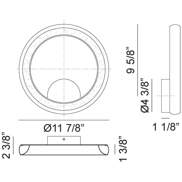 Maverick Wall Sconce Wall Light in Matte Black