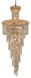 Spiral 28 Light 30 inch Gold Foyer Ceiling Light in Royal Cut