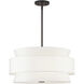 Fontana 5 Light 22 inch Bronze Pendant Chandelier Ceiling Light